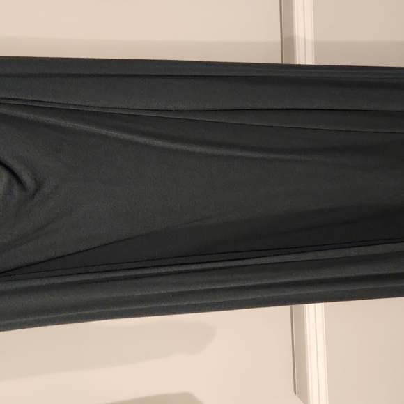 Old Navy Women's Dark Green Fit and Flare Twist Front Midi Dress (Size Medium) - Picture 4 of 7